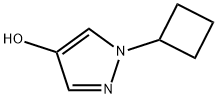 1-环丁基-1H-吡唑-4-醇 结构式