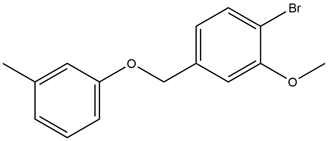 1-Bromo-2-methoxy-4-[(3-methylphenoxy)methyl]benzene Structure