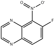 Quinoxaline, 6-fluoro-5-nitro- Structure