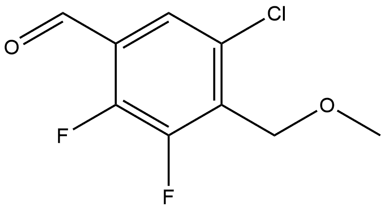 5-chloro-2,3-difluoro-4-(methoxymethyl)benzaldehyde 结构式