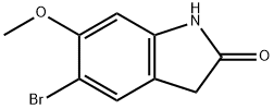 2H-Indol-2-one, 5-bromo-1,3-dihydro-6-methoxy- Structure