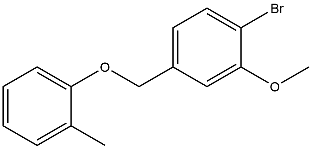 1-Bromo-2-methoxy-4-[(2-methylphenoxy)methyl]benzene Struktur