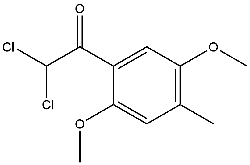 2,2-dichloro-1-(2,5-dimethoxy-4-methylphenyl)ethanone Structure