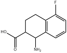 1-amino-5-fluoro-1,2,3,4-tetrahydronaphthalene-2-carboxylic acid,1894901-08-6,结构式