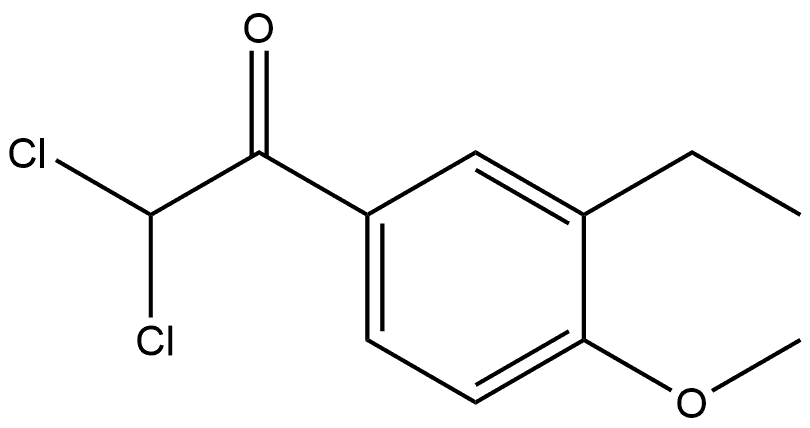 2,2-dichloro-1-(3-ethyl-4-methoxyphenyl)ethanone Structure