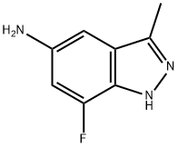 5-氨基-7-氟-3-甲基吲唑 结构式