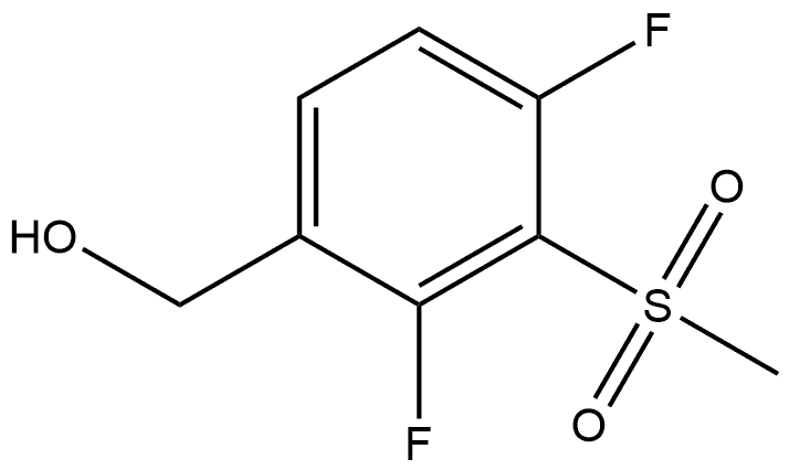 2,4-Difluoro-3-(methylsulfonyl)benzenemethanol Structure