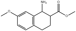 methyl 1-amino-7-methoxy-1,2,3,4-tetrahydronaphthalene-2-carboxylate Structure