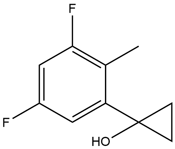 1-(3,5-Difluoro-2-methylphenyl)cyclopropanol Structure