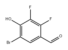 Benzaldehyde, 5-bromo-2,3-difluoro-4-hydroxy- Struktur