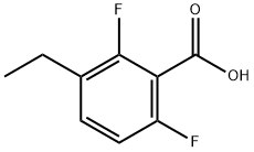 Benzoic acid, 3-ethyl-2,6-difluoro- Struktur