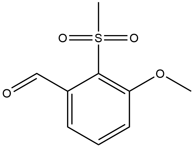 3-Methoxy-2-(methylsulfonyl)benzaldehyde Structure