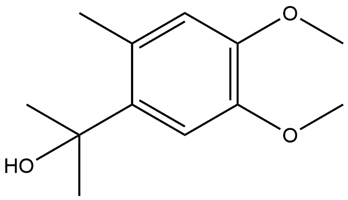 4,5-Dimethoxy-α,α,2-trimethylbenzenemethanol Structure