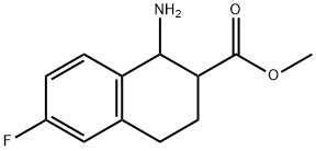methyl 1-amino-6-fluoro-1,2,3,4-tetrahydronaphthalene-2-carboxylate Structure