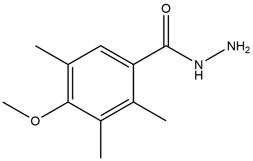4-Methoxy-2,3,5-trimethylbenzoic acid hydrazide Structure