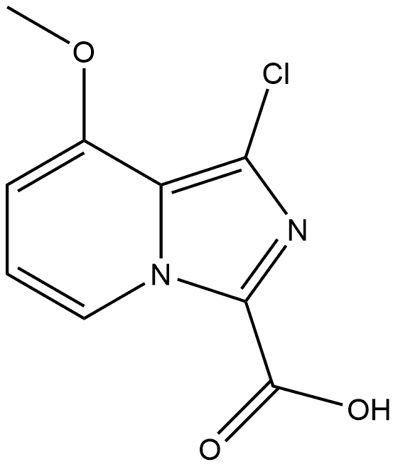 1-chloro-8-methoxyimidazo[1,5-a]pyridine-3-carboxylic acid Structure