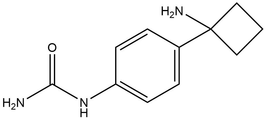 N-4-(1-Aminocyclobutyl)phenylurea Structure