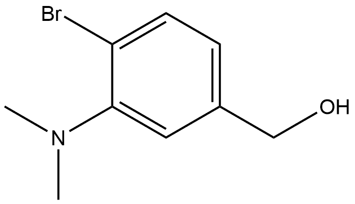 4-Bromo-3-(dimethylamino)benzenemethanol Struktur