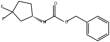 Carbamic acid, N-[(1S)-3,3-difluorocyclopentyl]-, phenylmethyl ester Structure