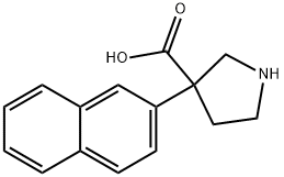3-Pyrrolidinecarboxylic acid, 3-(2-naphthalenyl)-,1896026-81-5,结构式