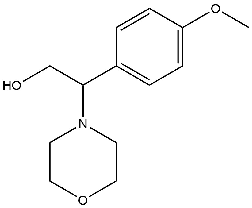 2-(4-methoxyphenyl)-2-morpholinoethan-1-ol Structure