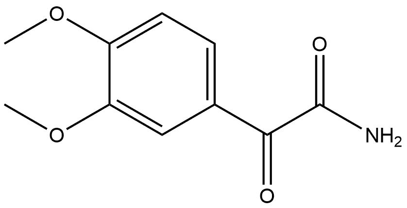 3,4-Dimethoxy-α-oxobenzeneacetamide Structure