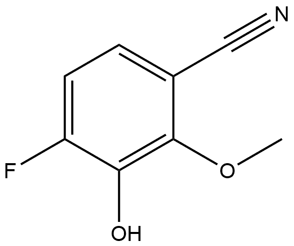 4-Fluoro-3-hydroxy-2-methoxybenzonitrile 结构式