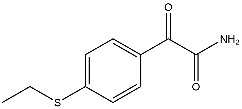 4-(Ethylthio)-α-oxobenzeneacetamide Structure