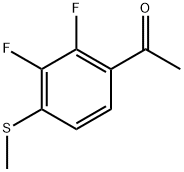 Ethanone, 1-[2,3-difluoro-4-(methylthio)phenyl]- Structure