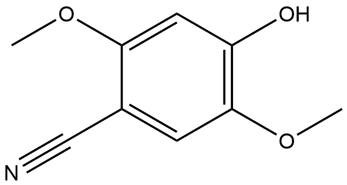 4-Hydroxy-2,5-dimethoxybenzonitrile Struktur