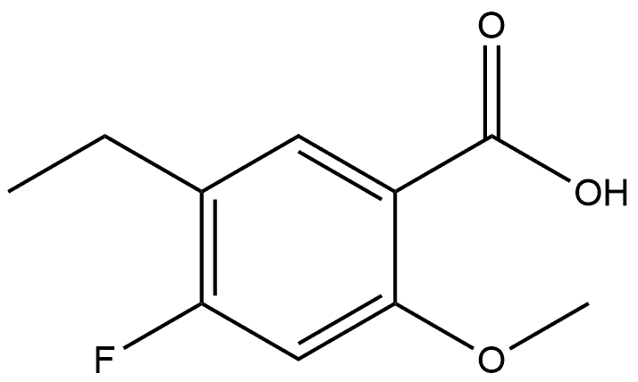 5-Ethyl-4-fluoro-2-methoxybenzoic acid,1896668-58-8,结构式