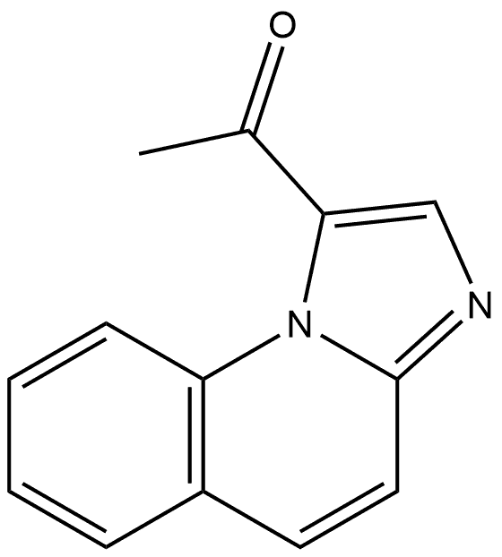 1-乙酰基咪唑并[1,2-A]喹啉 结构式