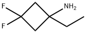Cyclobutanamine, 1-ethyl-3,3-difluoro- Struktur