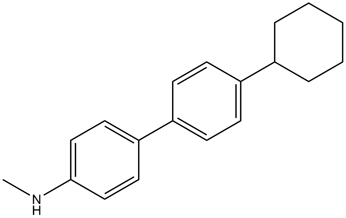 4'-Cyclohexyl-N-methyl[1,1'-biphenyl]-4-amine Structure