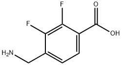 Benzoic acid, 4-(aminomethyl)-2,3-difluoro- Struktur