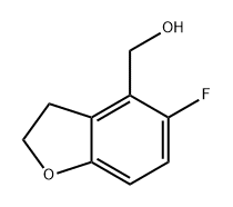 4-Benzofuranmethanol, 5-fluoro-2,3-dihydro- Struktur