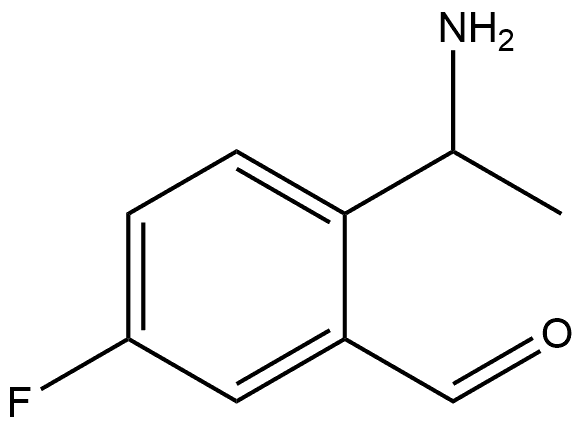 2-(1-Aminoethyl)-5-fluorobenzaldehyde Struktur