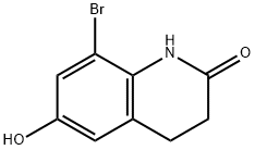 2(1H)-Quinolinone, 8-bromo-3,4-dihydro-6-hydroxy- Struktur