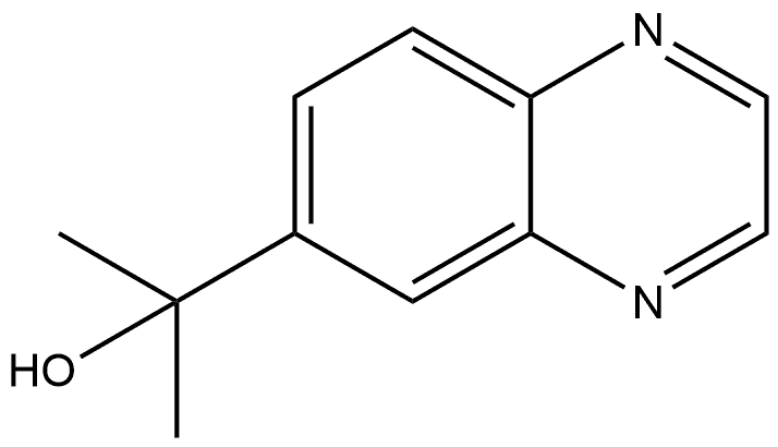 α,α-Dimethyl-6-quinoxalinemethanol Structure