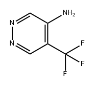 4-Pyridazinamine, 5-(trifluoromethyl)- 化学構造式