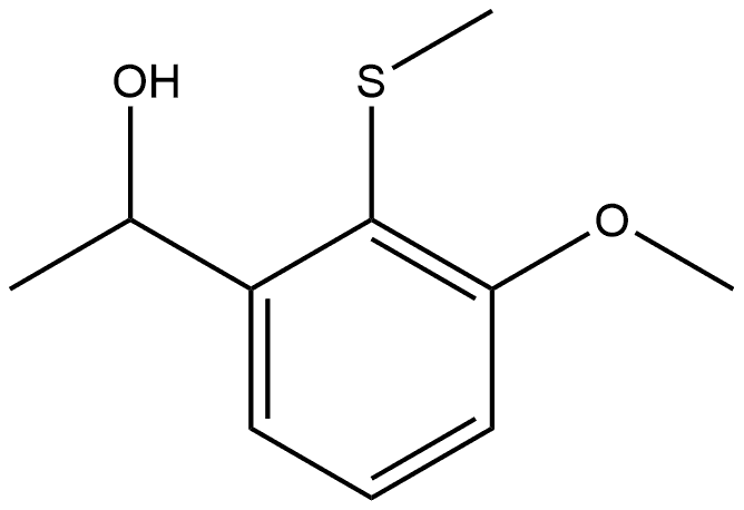 3-Methoxy-α-methyl-2-(methylthio)benzenemethanol Structure