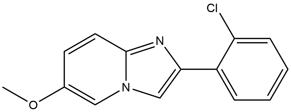 2-(2-Chlorophenyl)-6-methoxyimidazo[1,2-a]pyridine Structure