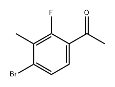 Ethanone, 1-(4-bromo-2-fluoro-3-methylphenyl)- 化学構造式