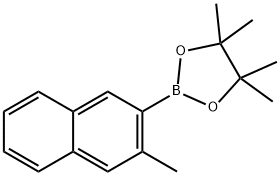 1,3,2-Dioxaborolane, 4,4,5,5-tetramethyl-2-(3-methyl-2-naphthalenyl)- Struktur