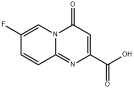 4H-Pyrido[1,2-a]pyrimidine-2-carboxylic acid, 7-fluoro-4-oxo- Struktur