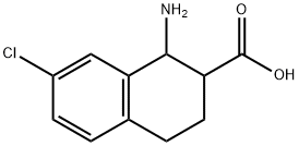 1-amino-7-chloro-1,2,3,4-tetrahydronaphthalene-2-carboxylic acid,1897525-36-8,结构式