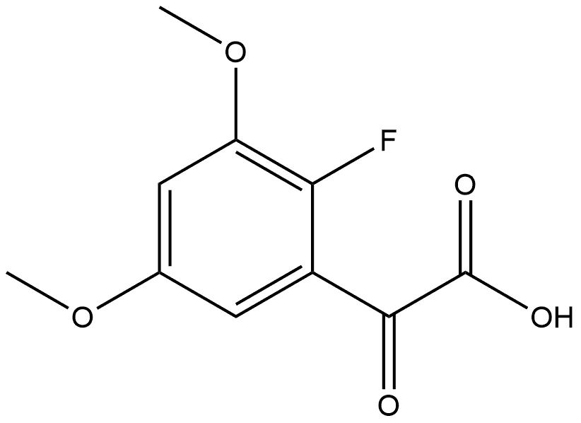 2-Fluoro-3,5-dimethoxy-α-oxobenzeneacetic acid Struktur