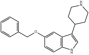 5-(Benzyloxy)-3-(piperidin-4-yl)-1H-indole Structure