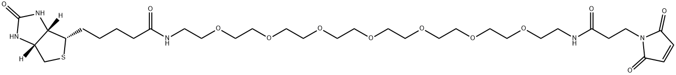 Biotin-PEG7-Mal 结构式