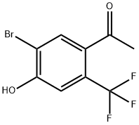 5'-bromo-4'-hydroxy-2'-(trifluoromethyl)acetophenone 结构式